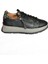 P555306603 Siyah Deri Spor Ayakkabı Sneakers 5