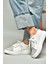 S820042209 Beyaz/gümüş Simli Kadın Spor Ayakkabı Sneakers 2