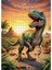 Ahşap Mdf Puzzle Yapboz Gün Batımı ve Trex 500 Parça 50*70 cm 1