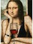 Ahşap Mdf Puzzle Yapboz Mona Lisa ve Şarap Kadehi 120 Parça 25*35 cm 1