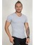 Gri V Yakalı Likralı Dar Kesim Erkek Tshirt 1801165 1