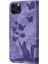 IPhone 11 Için Kılıf Pro Max Kart Cep Kabartmalı Kelebek Kedi Flip Folio (Yurt Dışından) 1
