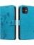 IPhone 11 Için Kılıf ve Kart Yuvası Yüksek Kaliteli Deri Kabartmalı Kelebek (Yurt Dışından) 1