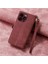 IPhone 15 Için Flip Case Pro Darbeye Kapak Kapak Cüzdan Basit Iş (Yurt Dışından) 5