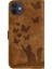 IPhone 12/12 Için Kılıf Pro Tutucu Kapak Kabartmalı Kelebek Kedi Flip Folio (Yurt Dışından) 1
