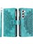 Kırmızı Dikey Çizgili Mikrofiber Astar Pu ile Samsung Galaxy S23 Için Kılıf (Yurt Dışından) 1