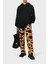 Yılan Desenli Belden Bağlamalı Cepli Relaxed Fit Pantolon Erkek Pantolon CMCJ001F22JER0011016 1