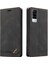 Vıvo Y51/Y31/VIVO 1A Kickstand Premium Deri Premium Deri Için Kılıf (Yurt Dışından) 1