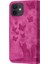 IPhone 12/12 Için Kılıf Pro Tutucu Kapak Kabartmalı Kelebek Kedi Flip Folio (Yurt Dışından) 1