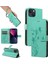 IPhone 14 Için Kılıf El Kayışı ile Yüksek Kaliteli Deri Kabartmalı Kelebek (Yurt Dışından) 5