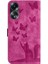 Oppo A78 4g Kart Cep Cüzdan Kılıf Için Kılıf Kabartmalı Kelebek Kedi Flip (Yurt Dışından) 5