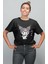 Kuromi Düşünüyor Baskılı T-Shirt, Kadın Kawaii Sevimli Kuromi Baskılı Tişört 1