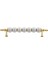 5 Adet Inci Kulp 128 mm Altın Gold Mutfak Kulpu Çekmece Dolap Kapak Kulbu Metal Mobilya Dolabı Kulpları 5