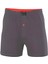 Modlive Düğmeli Pamuklu Erkek Penye Boxer Füme - 1146A 1