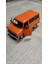 Nostaljik Metal Çek Bırak Ford Sesli ve Işıklı Minibüs Turuncu ( 1/36 Ölçek ) 3
