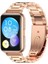 Huawei Watch Fit 2 Uyumlu Paslanmaz Çelik Kordon Pim Çevirici Aparatı ile Rose Gold 1