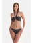 Lacivert Straplez Bikini Üst 2