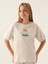 Kız Çocuk Tişört 5-15 Yaş Bej 1