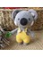 Bebek Yenidoğan Isimli Emzik Zinciri Askısı Hediye Seti Bebekli Amigurumi Koala Sarı 3