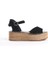 Kadın Süet Platform Espadril Siyah -MCRGN290-S 4