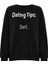 Baskılı Düz Renk Sweatshirt -Siyah 2