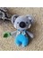 Bebek Yenidoğan Isimli Emzik Zinciri Askısı Hediye Seti Bebekli Amigurumi Koala Mavi 3