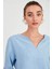 Düşük Omuz Hakim Yaka Bluz 3