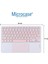 Samsung Galaxy Tab A9 Plus Lte SM-X218 11 Inch Tablet ile Uyumlu Bluetooth Touchpad Klavye + Standlı Kılıf - Bkk5 Pembe 5