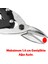 Tenekeci Metal Alüminyum Ince Metal Sac Kesme Makası Izole Saplı Karton Deri Bakır Kesim 25 cm 4