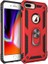Apple iPhone 8 Plus Uyumlu Kılıf Standlı Manyetik Yüzüklü Military Magnetic Ring Polycarbonate And Tpu Case 1