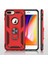 Apple iPhone 8 Plus Uyumlu Kılıf Standlı Manyetik Yüzüklü Military Magnetic Ring Polycarbonate And Tpu Case 4