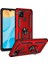 Oppo A15S Uyumlu Kılıf Standlı Manyetik Yüzüklü Military Magnetic Ring Polycarbonate And Tpu Case 1
