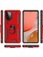 Samsung Galaxy A52 Uyumlu Kılıf Standlı Manyetik Yüzüklü Military Magnetic Ring Polycarbonate And Tpu Case 5