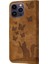 IPhone 15 Için Kılıf Pro Tutucu Kapak Kabartmalı Kelebek Kedi Cüzdan Kılıf (Yurt Dışından) 1