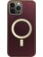 iPhone 13 Pro Max Bordo Deri Magsafe Kılıf 3
