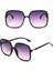 Klasik Vintage Güneş Gözlüğü Kadın Büyük Boy Kare Plastik Çerçeve Lüks Marka Tasarımcısı Şeffaf Gri Pembe Lens Shades Oculos (Yurt Dışından) 4