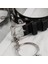 Nieuwe Gotik Sahte Lederen Riem Bayan Gümüş Pin Metal Ketting Yüzük Taille Riem Straat Dans Versieren Riemen Voor Vrouwen Meisje Jeans Zwart (Yurt Dışından) 3