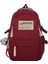 Ilkbahar Yaz Ortaokul Seyahat Kırmızı Bilgisayar Sırt Çantası Rahat Çift Omuz Büyük Kapasiteli Sırt Çantası (Yurt Dışından) 1