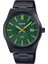 MTP-VD03B-3AUDF Quartz Çelik Siyah Yeşil Kadran 41 mm Erkek Kol Saati 1