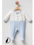 Erkek Bebek Three Teddy Papyon Detaylı Patikli %100 Pamuk Tulum 1
