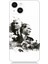Apple Iphone 13 Uyumlu Siyah Beyaz Mustafa Kemal Atatürk Desenli Silikon Kılıf 1
