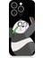 Apple Iphone 15 Pro Max Uyumlu Selfie Çeken Panda Desenli Silikon Kılıf 1