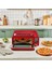 Multicrust Artisan Retro Pizza Makinesi ve Airfryer Metallic Red 1