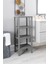 Shelf 4 Katlı Düzenleyici Raf Ünitesi Gri, Kitaplık, Banyo, Mutfak Rafı. Ayakkabılık, Organizer 3