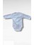 Bebek Unisex Tekli Uzun Kollu Body Beyaz Çıtçıtlı Zıbın Atlet 1