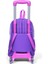 Kids Pembe Mor Fashion Girl Desenli Üç Bölmeli Çekçekli Okul Sırt Çantası 23955 2