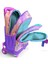 Kids Pembe Mor Fashion Girl Desenli Üç Bölmeli Çekçekli Okul Sırt Çantası 23955 3