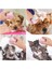 Şampuan Hazneli Kedi ve Köpek Evcil Hayvan Yıkama Fırçası Silikon Pembe 5