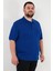 Pamuklu Regular Fit Büyük Beden Polo Yaka T Shirt Erkek Polo Yaka T Shirt 5902127B 4