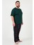 Pamuklu Regular Fit Büyük Beden Pijama Takımı Erkek Pijama Takımı 6572002B 2